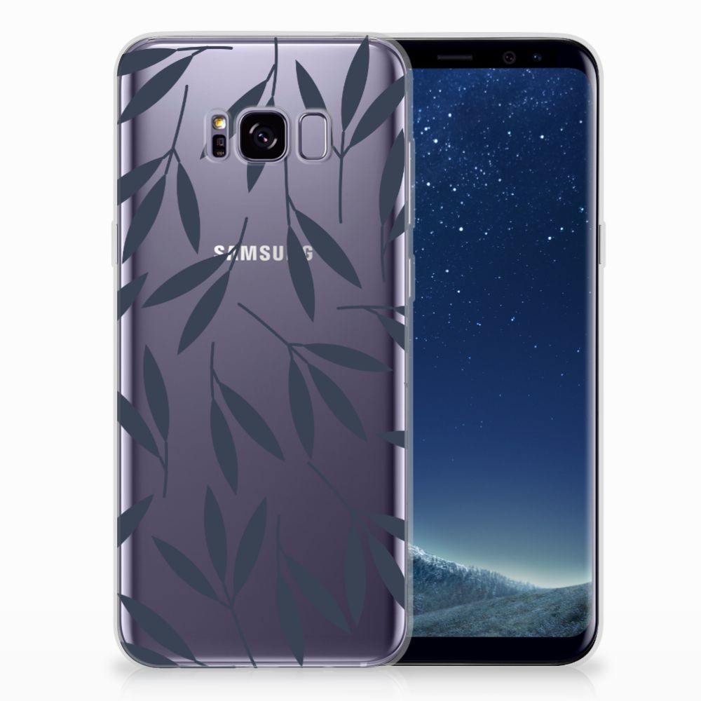 Samsung Galaxy S8 Plus TPU Case Leaves Blue