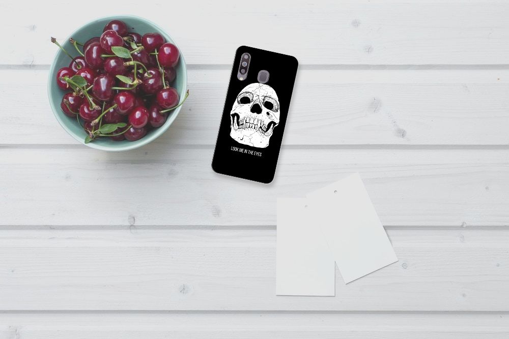 Silicone Back Case Samsung Galaxy M30 Skull Eyes