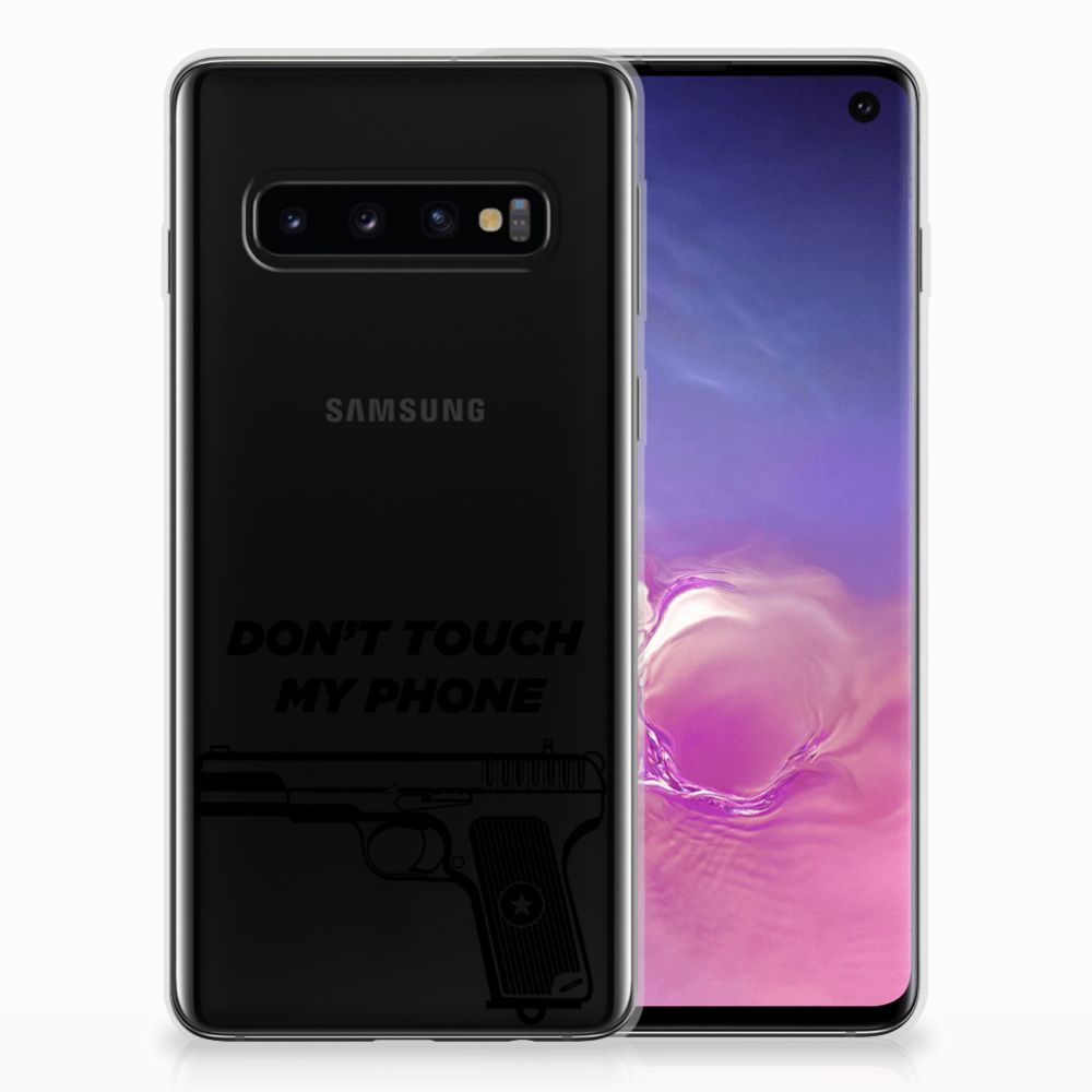 Samsung Galaxy S10 Silicone-hoesje Pistol DTMP