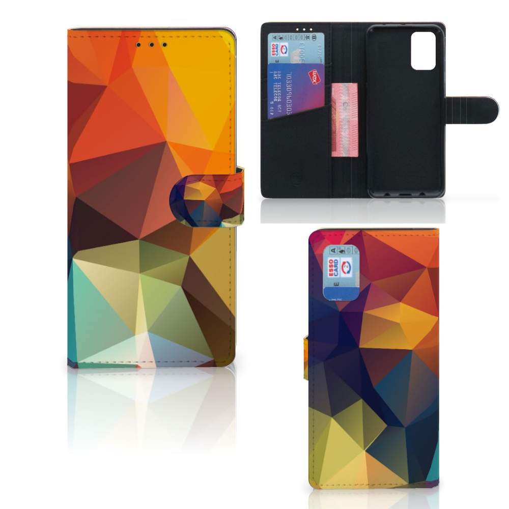 Samsung Galaxy A02s | M02s Book Case Polygon Color