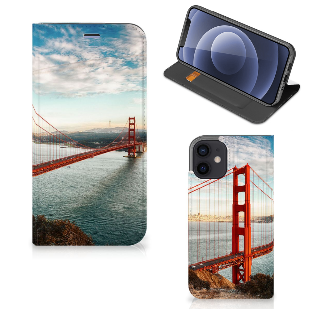 iPhone 12 Mini Book Cover Golden Gate Bridge - B2C Telecom