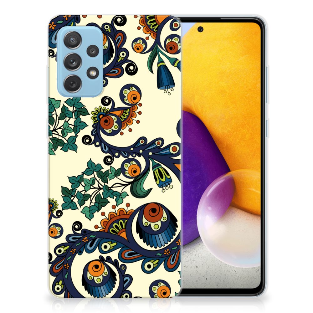 Siliconen Hoesje Samsung Galaxy A72 Barok Flower