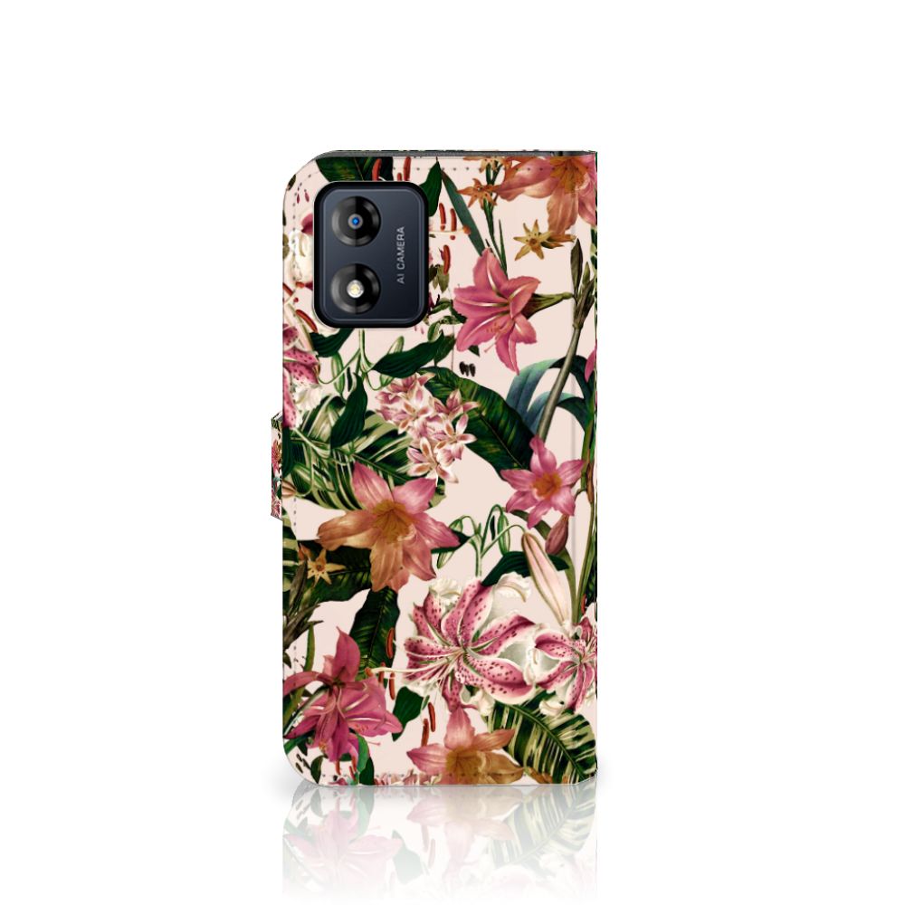 Motorola Moto E13 4G Hoesje Flowers