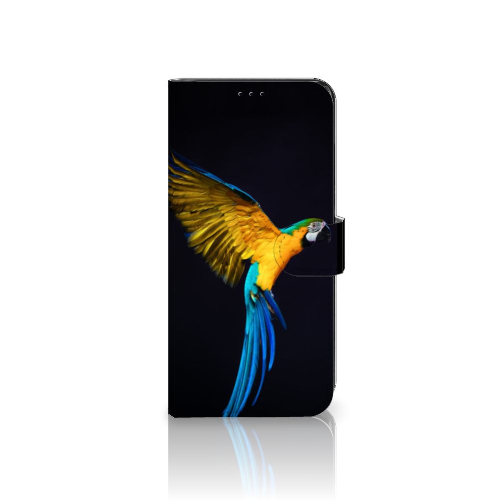 Motorola Edge 30 Pro Telefoonhoesje met Pasjes Papegaai