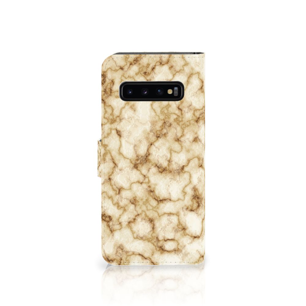 Samsung Galaxy S10 Bookcase Marmer Goud