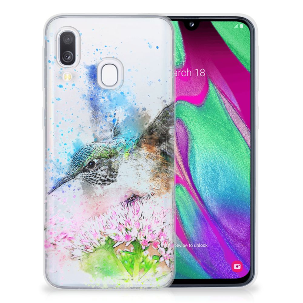 Hoesje maken Samsung Galaxy A40 Vogel