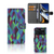 Xiaomi Poco X4 Pro 5G Book Case Abstract Green Blue