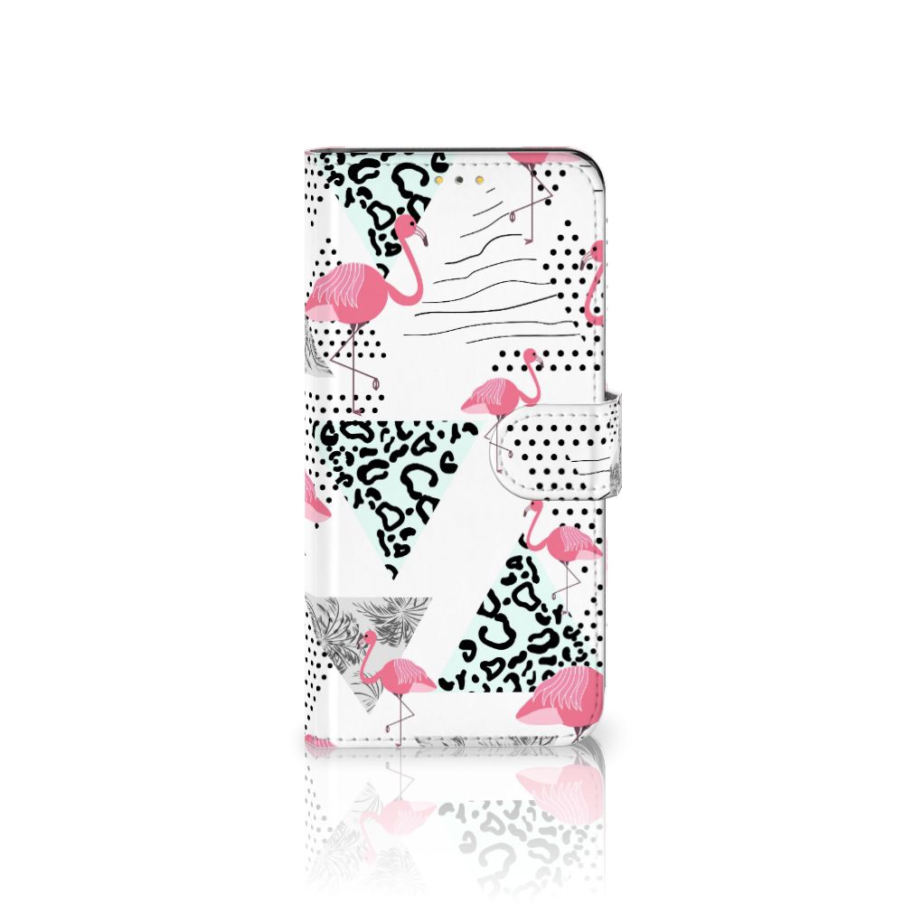 Samsung Galaxy M21 | M30s Telefoonhoesje met Pasjes Flamingo Triangle
