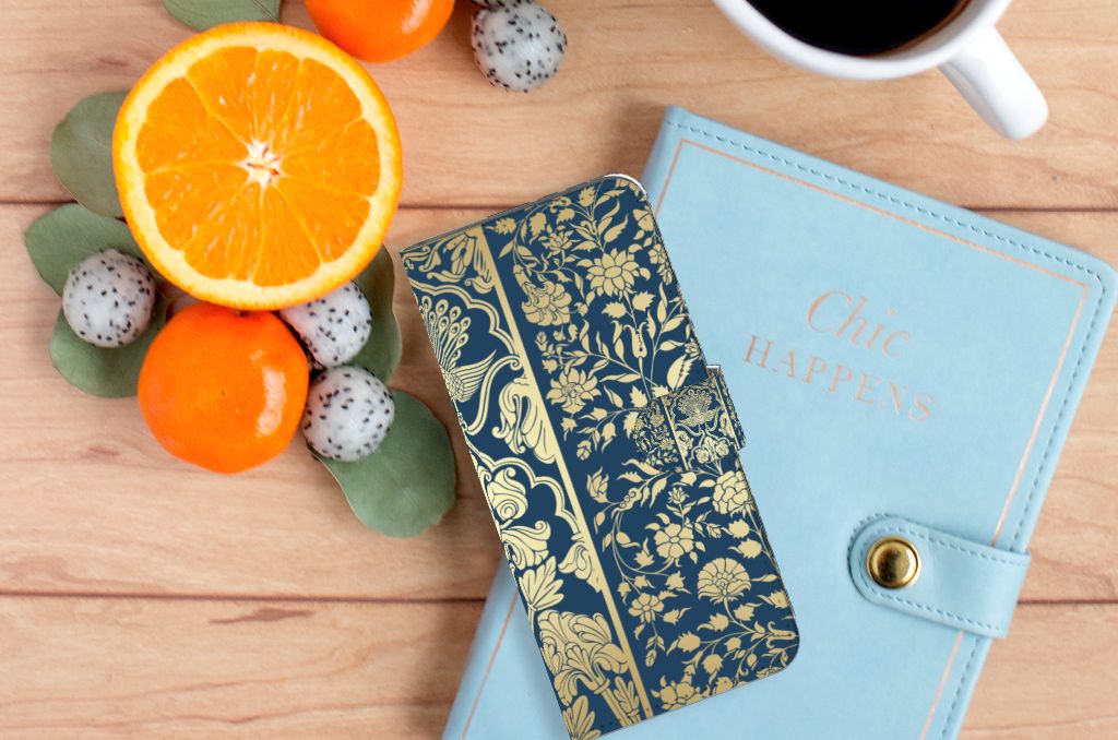 Xiaomi Redmi 10C Hoesje Beige Flowers