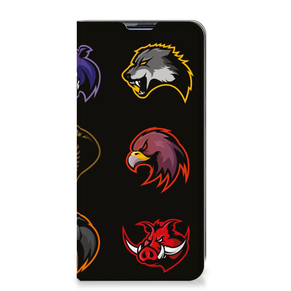 Xiaomi Redmi K20 Pro Magnet Case Cartoon design featuring colorful animal head graphics.