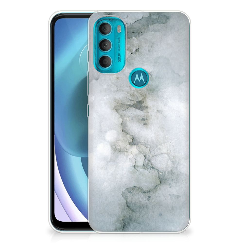 Hoesje maken Motorola Moto G71 5G Painting Grey