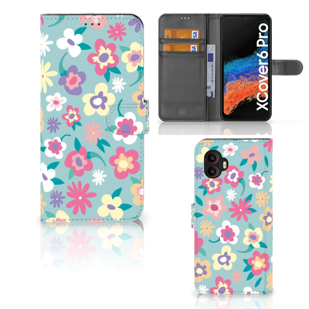 Samsung Galaxy Xcover 6 Pro Hoesje Flower Power