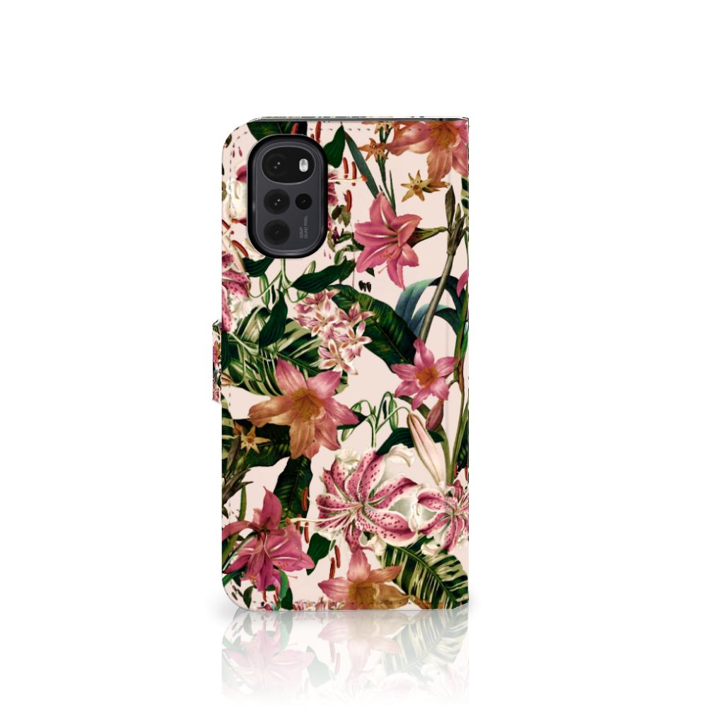 Motorola Moto G22 Hoesje Flowers