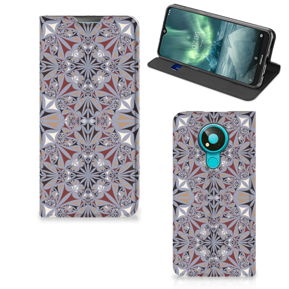 Nokia 3.4 Standcase Flower Tiles - B2C Telecom