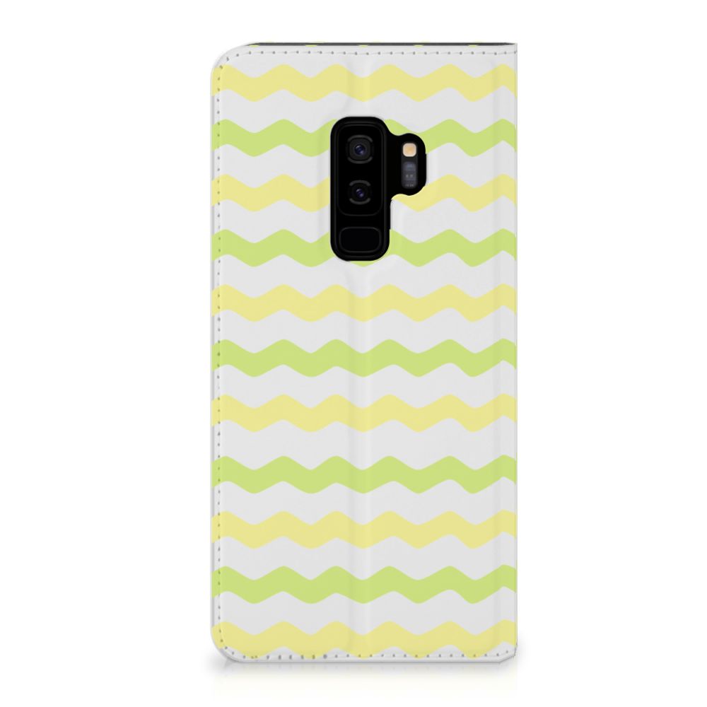 Samsung Galaxy S9 Plus Hoesje met Magneet Waves Yellow