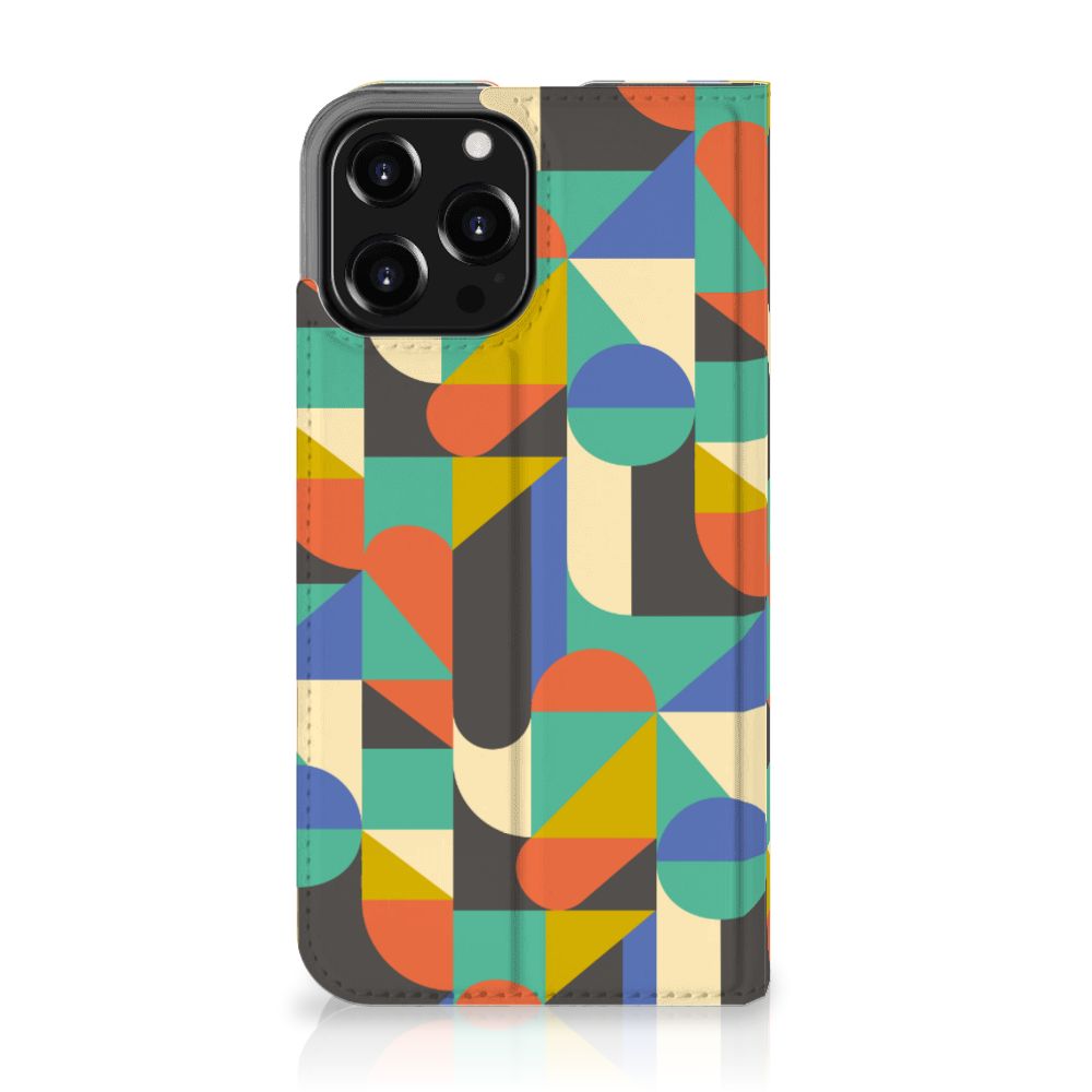iPhone 13 Pro Max Hoesje met Magneet Funky Retro - B2C Telecom