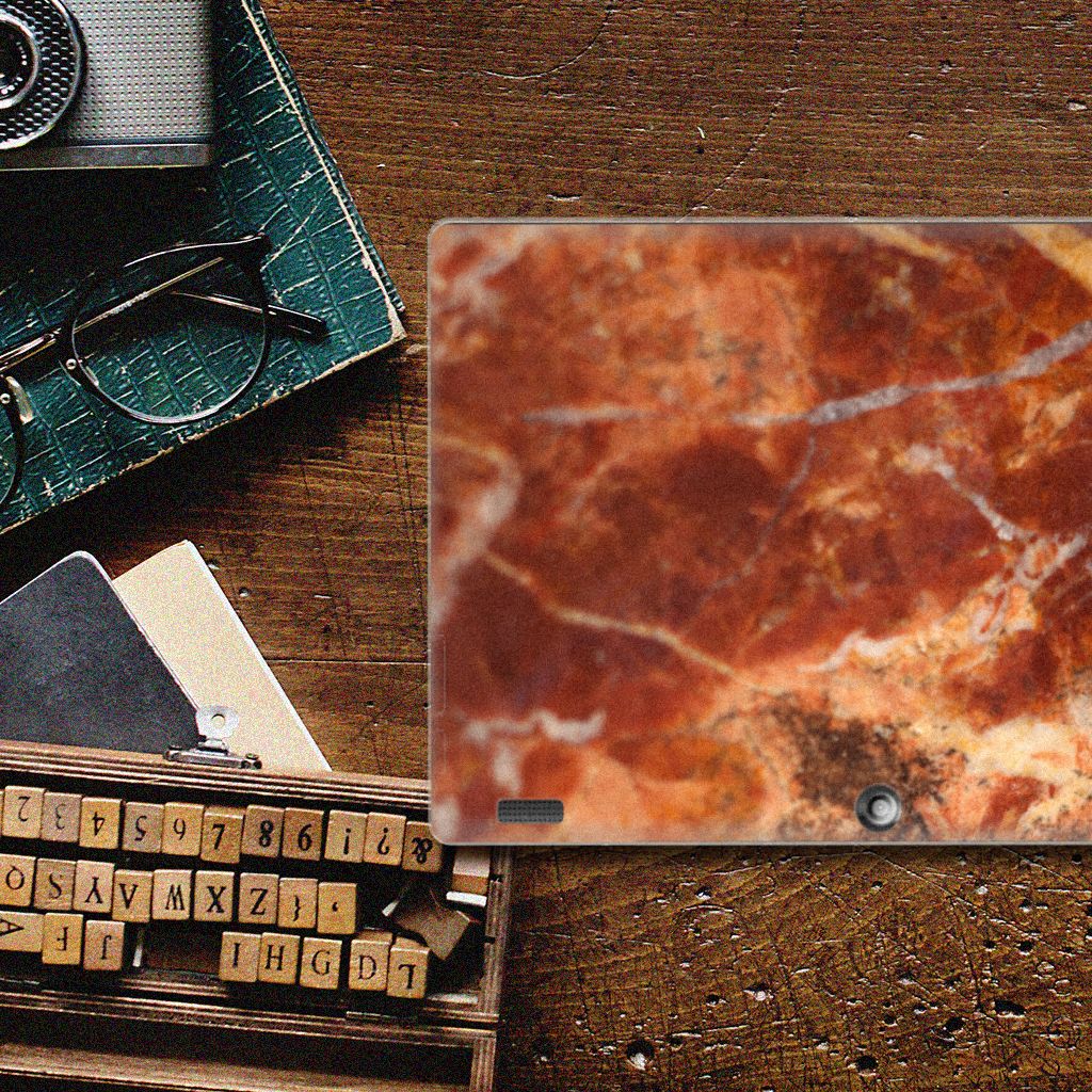 Lenovo Tab 10 | Tab 2 A10-30 Tablet Back Cover Marmer Bruin - B2C Telecom