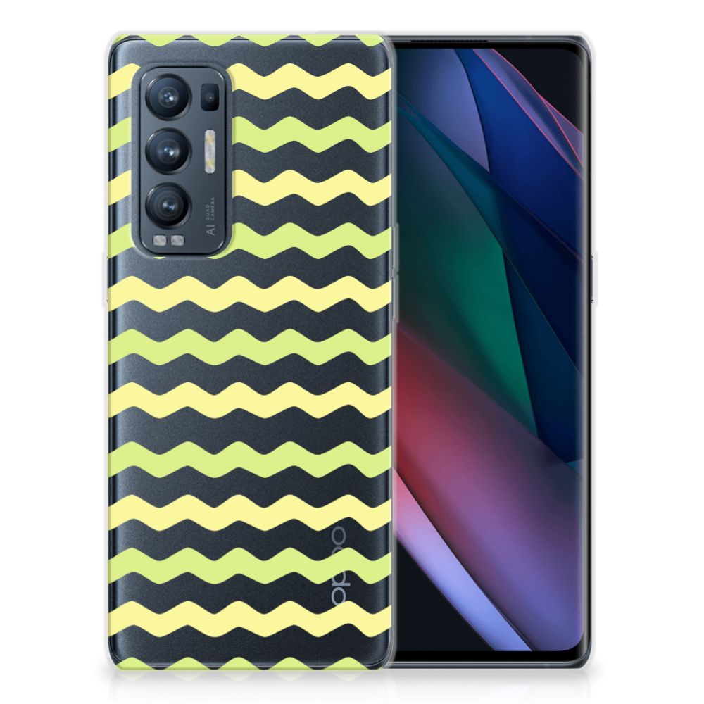 OPPO Find X3 Neo TPU bumper Waves Yellow B2C Telecom