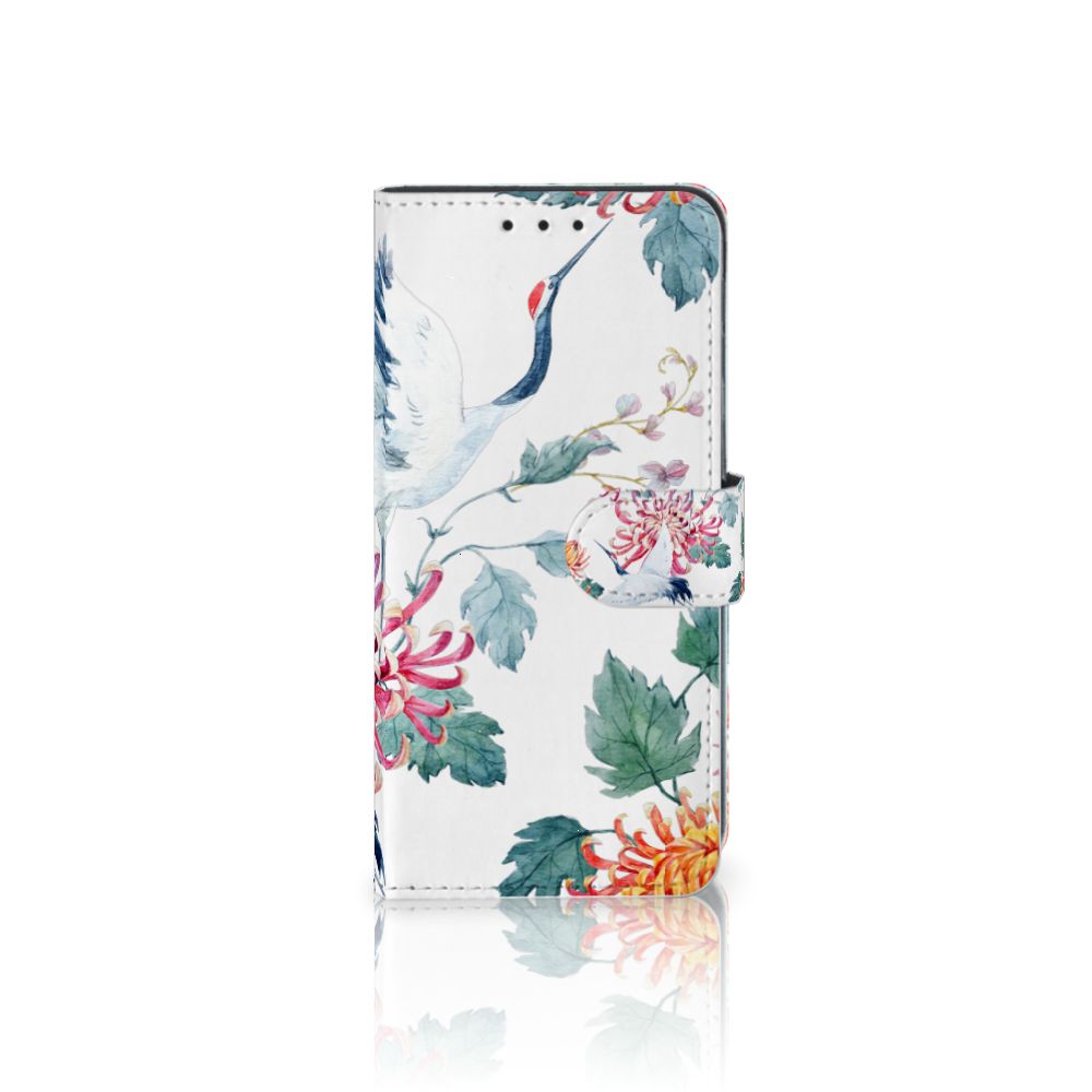 Xiaomi Redmi 8A Telefoonhoesje met Pasjes Bird Flowers