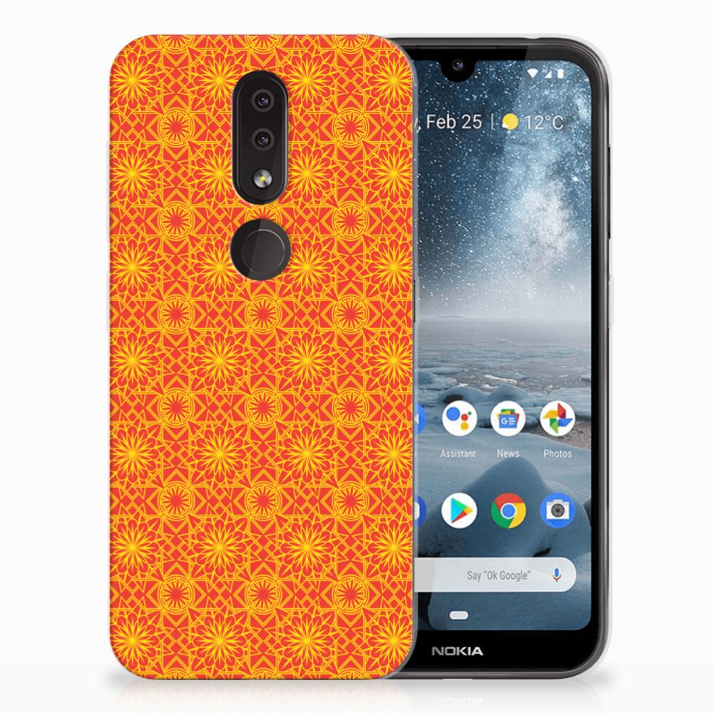 Nokia 4.2 TPU bumper Batik Oranje