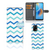 OPPO A74 4G Telefoon Hoesje Zigzag Blauw