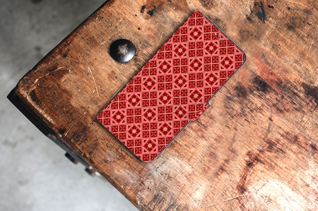 Nokia 5.3 Telefoon Hoesje Batik Rood