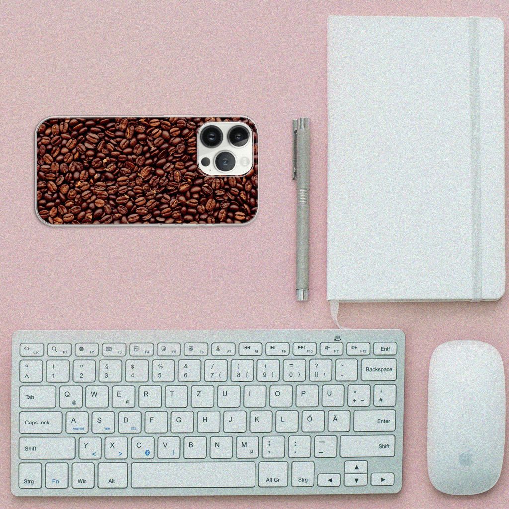 iPhone 13 Pro Max Siliconen Case Koffiebonen B2C Telecom