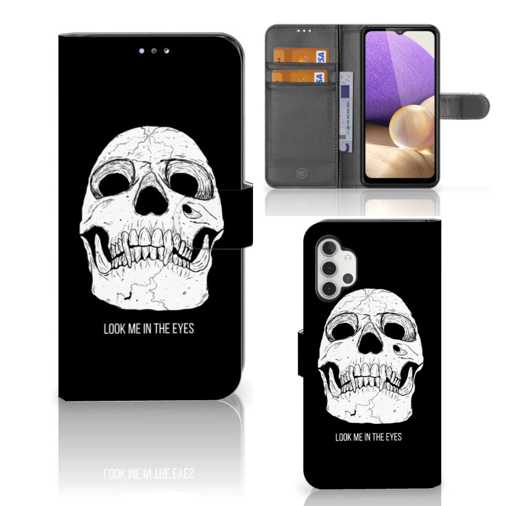 Telefoonhoesje met Naam Samsung Galaxy A32 4G Skull Eyes