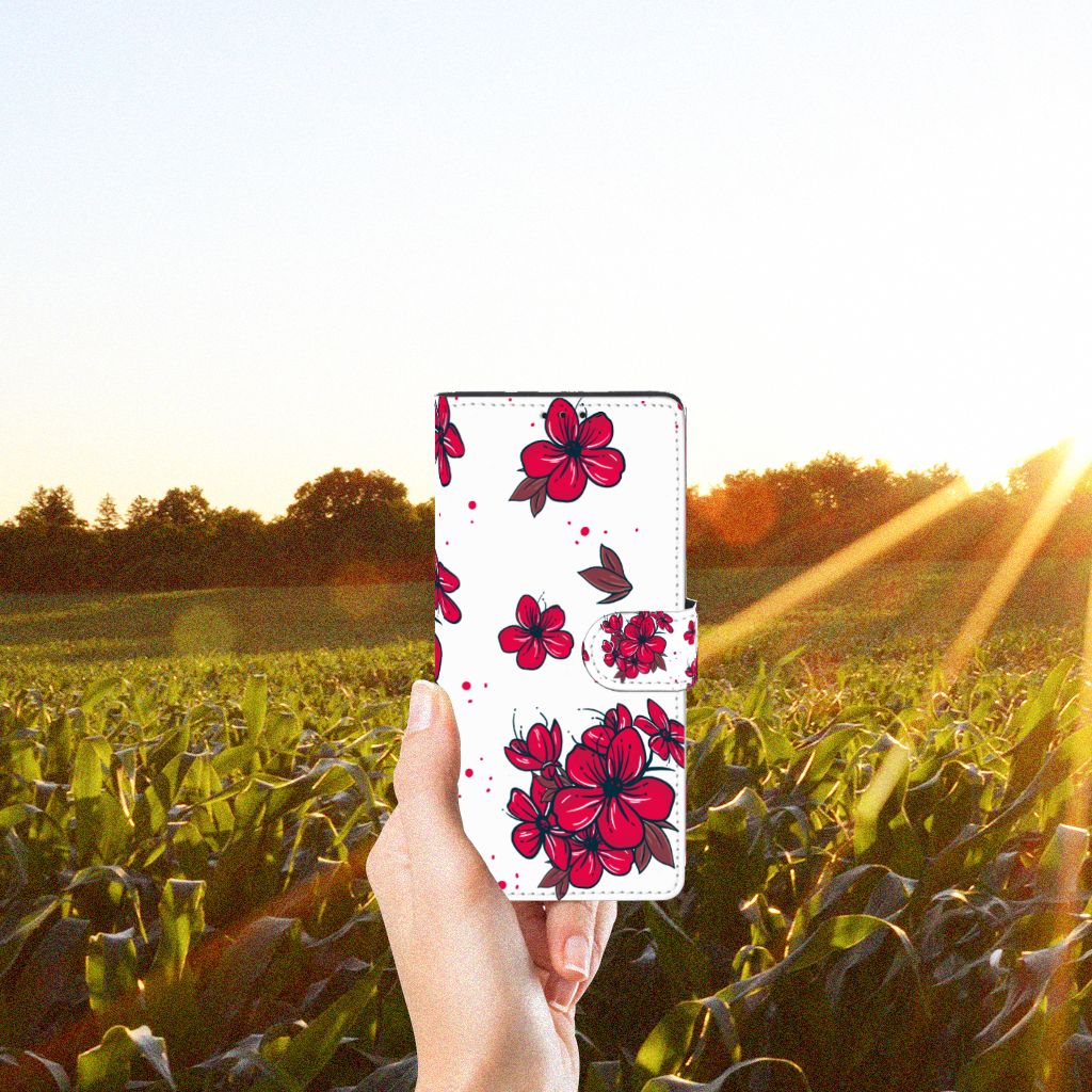 Motorola Edge 20 Lite Hoesje Blossom Red