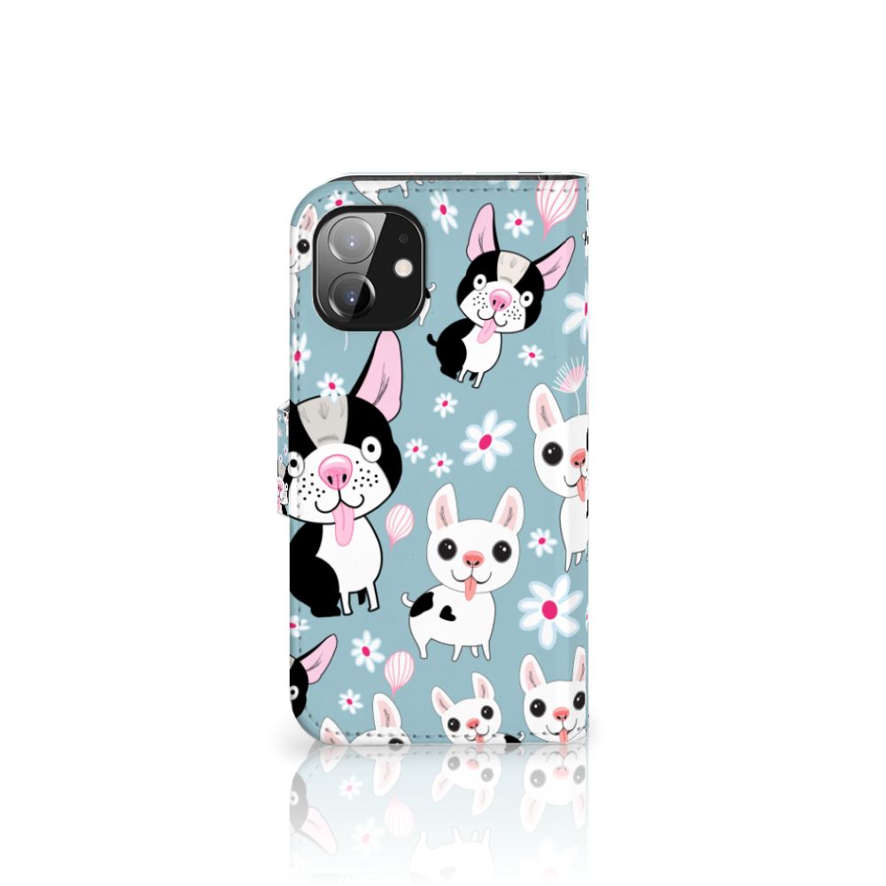 Apple iPhone 12 Mini Telefoonhoesje met Pasjes Hondjes