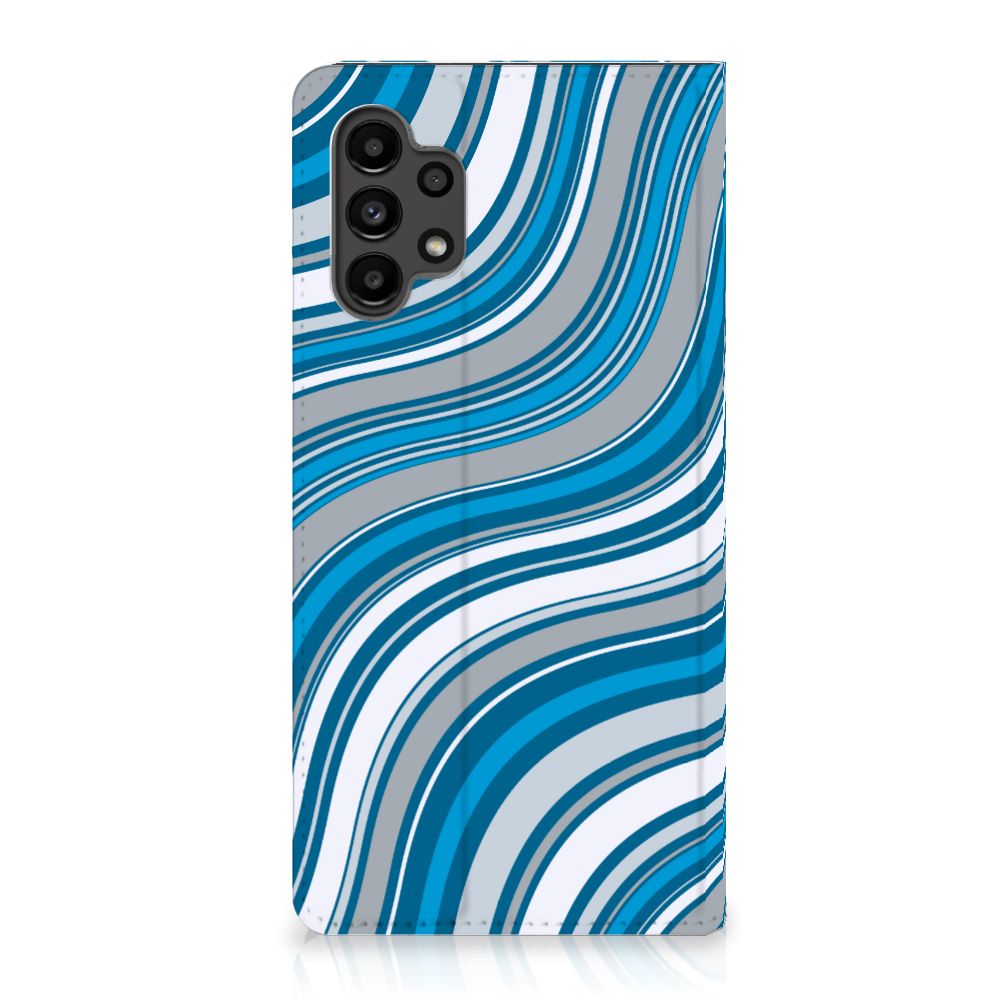 Samsung Galaxy A13 (4G) Hoesje met Magneet Waves Blue - B2C Telecom
