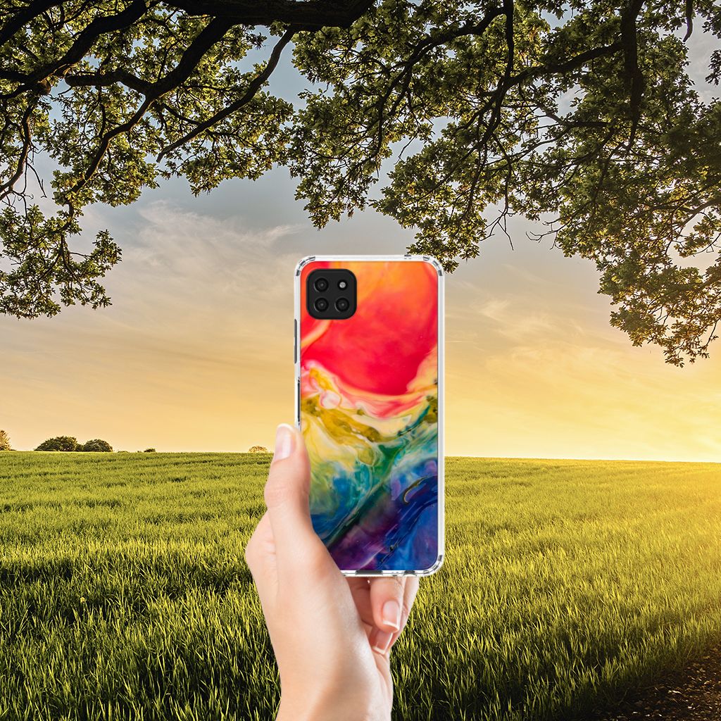 Back Cover Samsung Galaxy A22 5G Watercolor Dark B2C Telecom