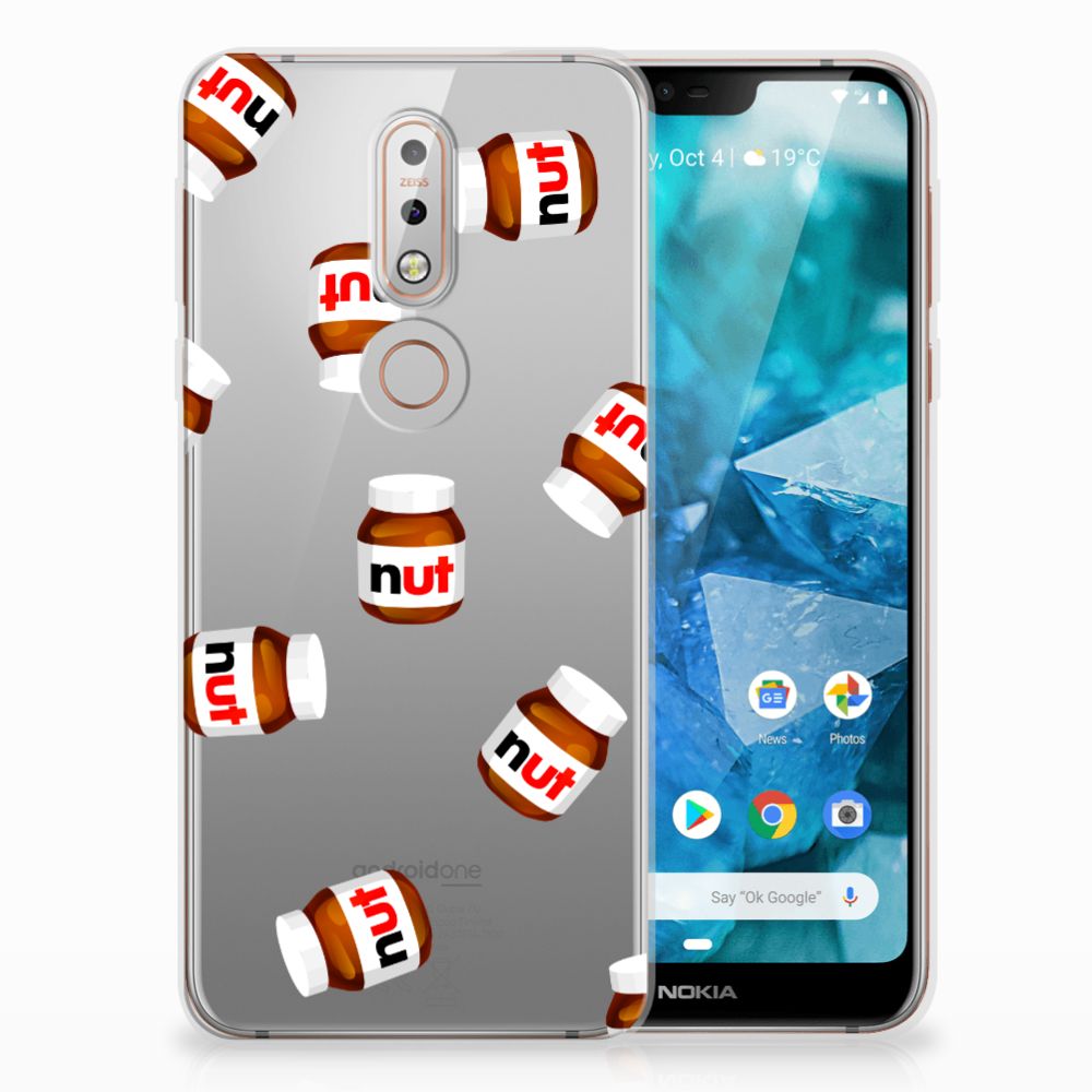 Nokia 7.1 Siliconen Case Nut Jar