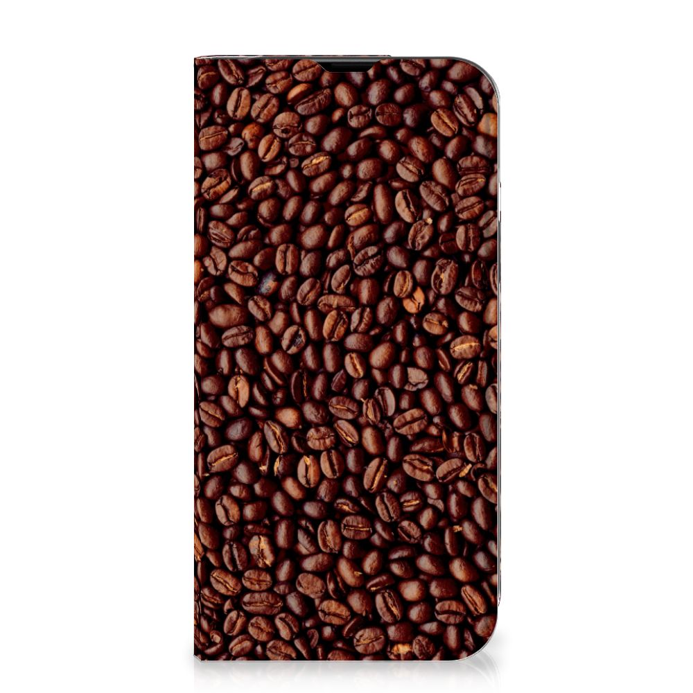 iPhone 14 Flip Style Cover Koffiebonen - B2C Telecom