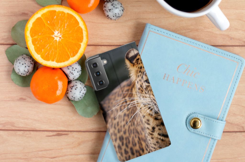 Samsung Galaxy S21 Plus Hoesje maken Luipaard - B2C Telecom