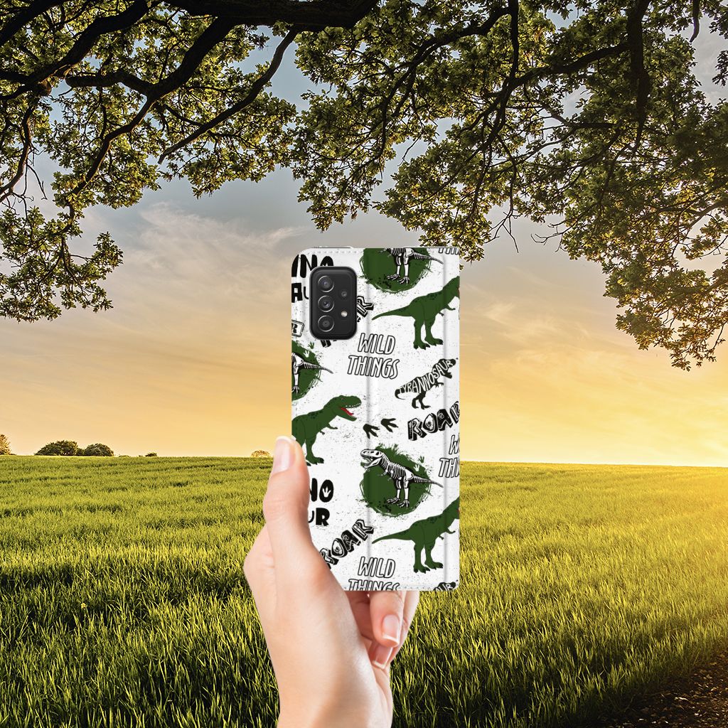 Hoesje maken voor Samsung Galaxy A03s Dinosaurus - B2C Telecom