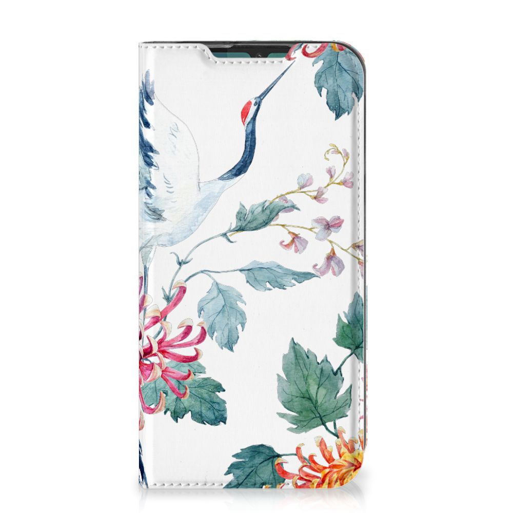 Motorola G8 Plus Hoesje maken Bird Flowers - B2C Telecom