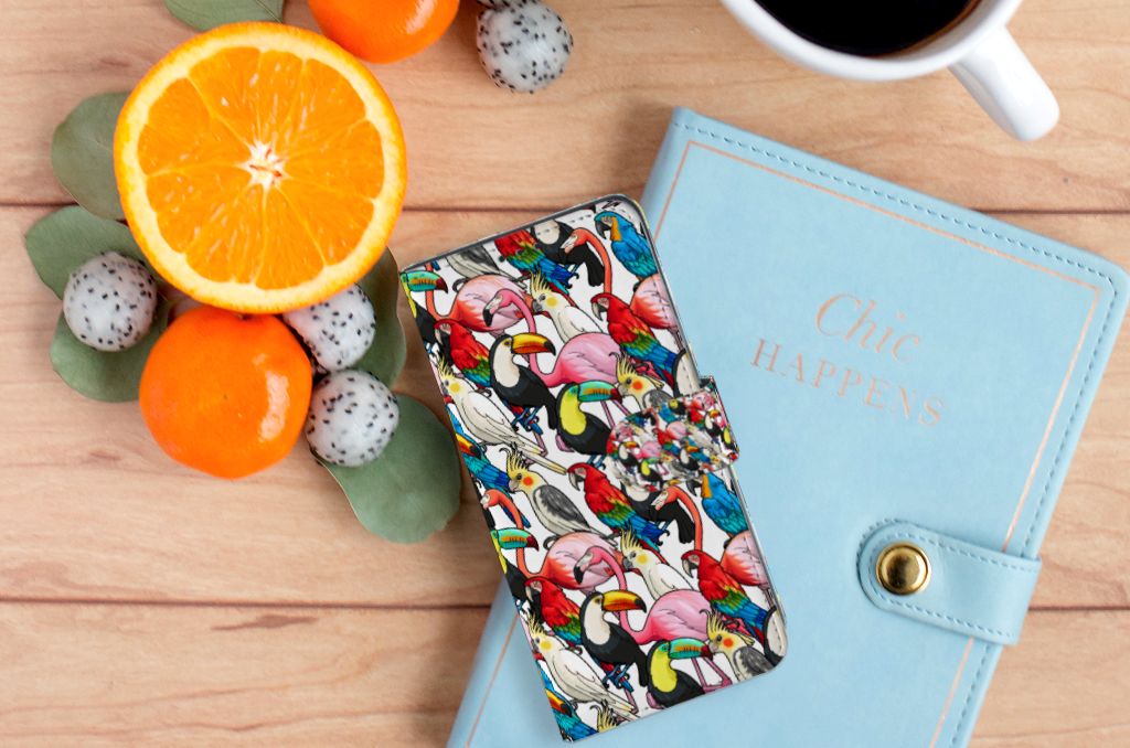 OPPO A91 | Reno3 Telefoonhoesje met Pasjes Birds