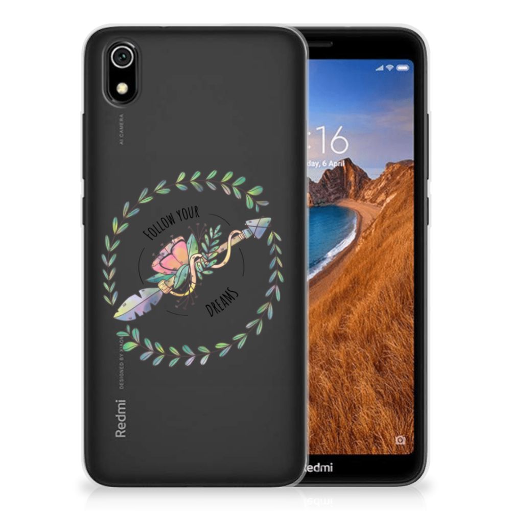 Xiaomi Redmi 7A Telefoonhoesje met Naam Boho Dreams