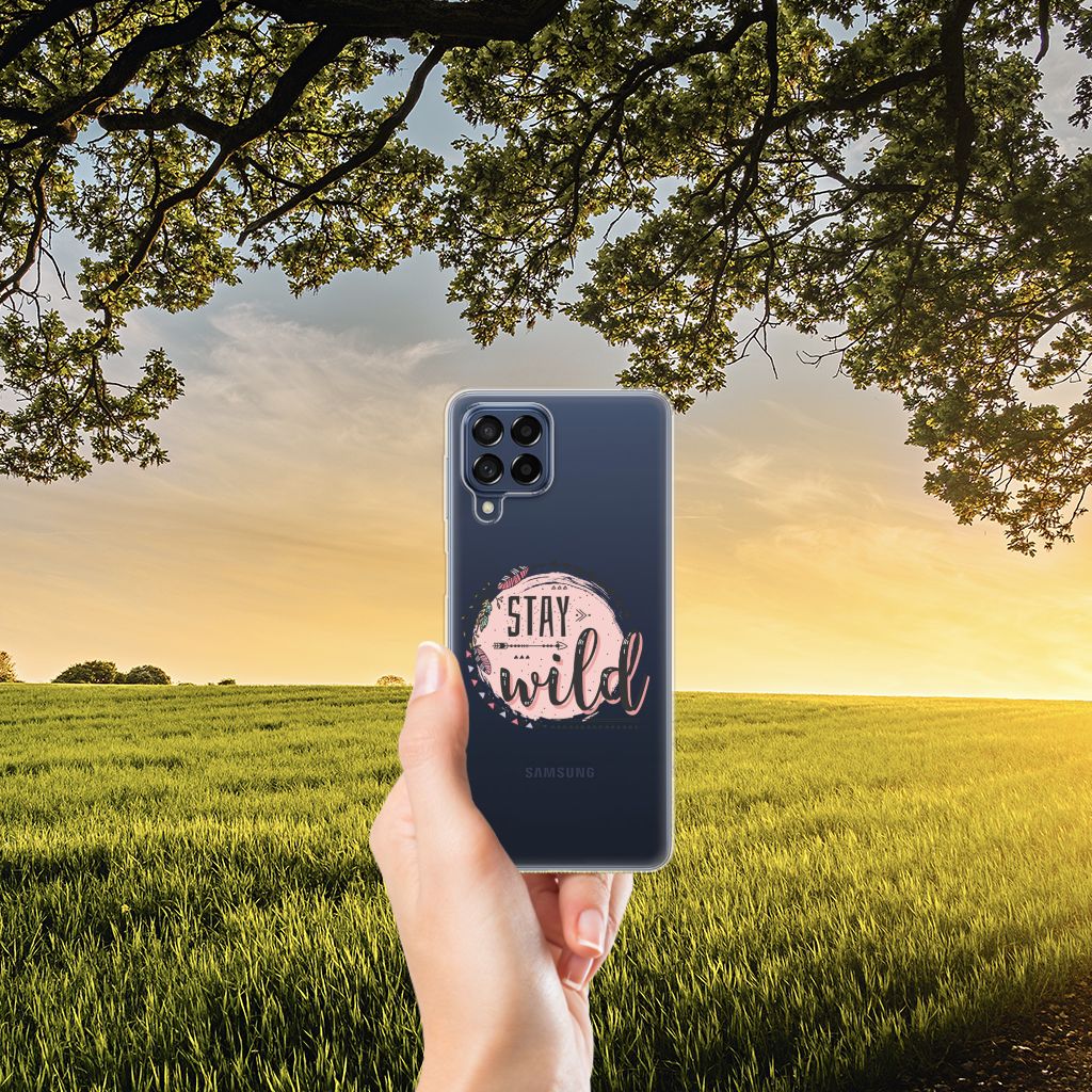 Samsung Galaxy M53 Telefoonhoesje met Naam Boho Stay Wild B2C Telecom