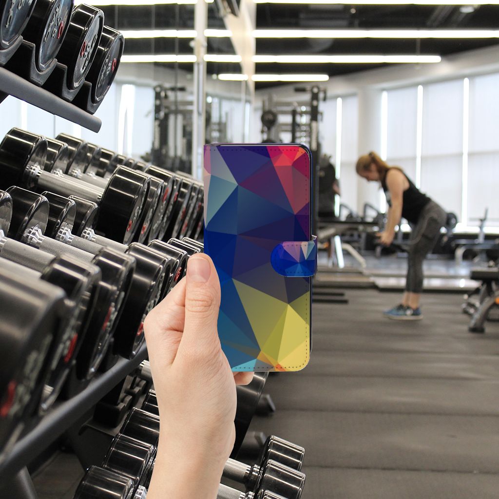 Motorola Moto G72 Book Case Polygon Dark