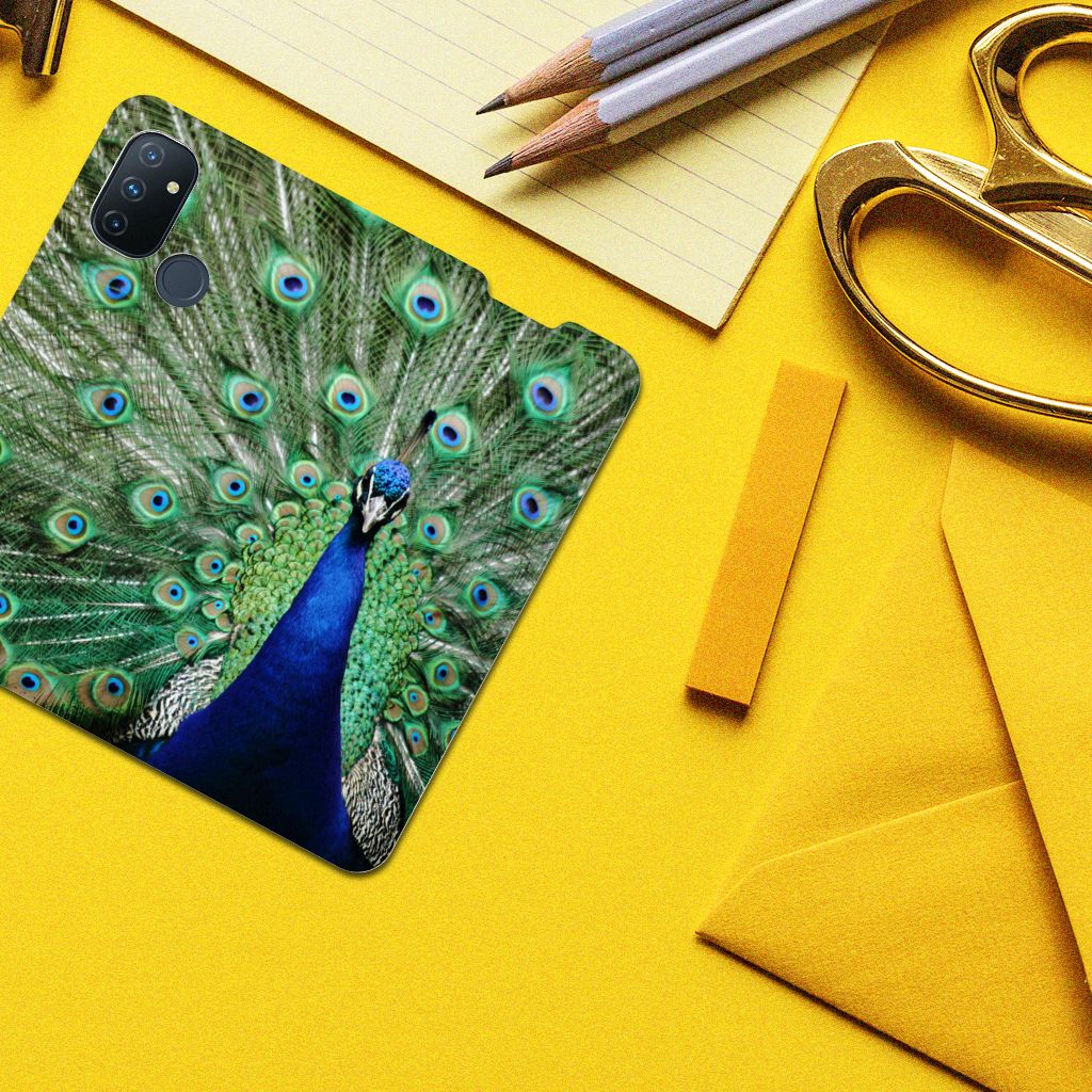OnePlus Nord N100 Hoesje maken Pauw - B2C Telecom