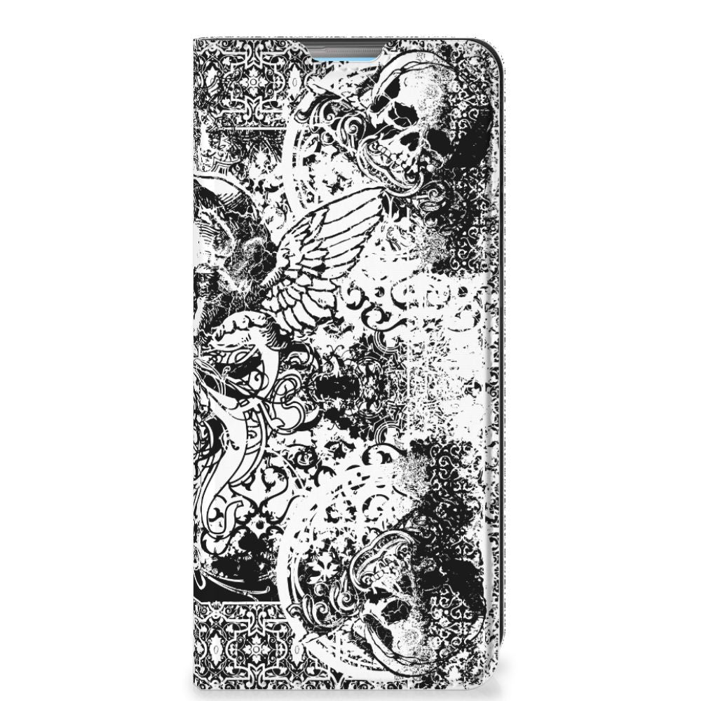 Mobiel BookCase OPPO A74 4G Skulls Angel - B2C Telecom
