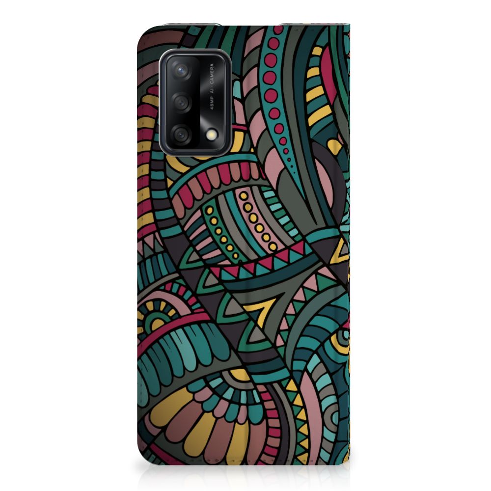 OPPO A74 4G Hoesje met Magneet Aztec - B2C Telecom