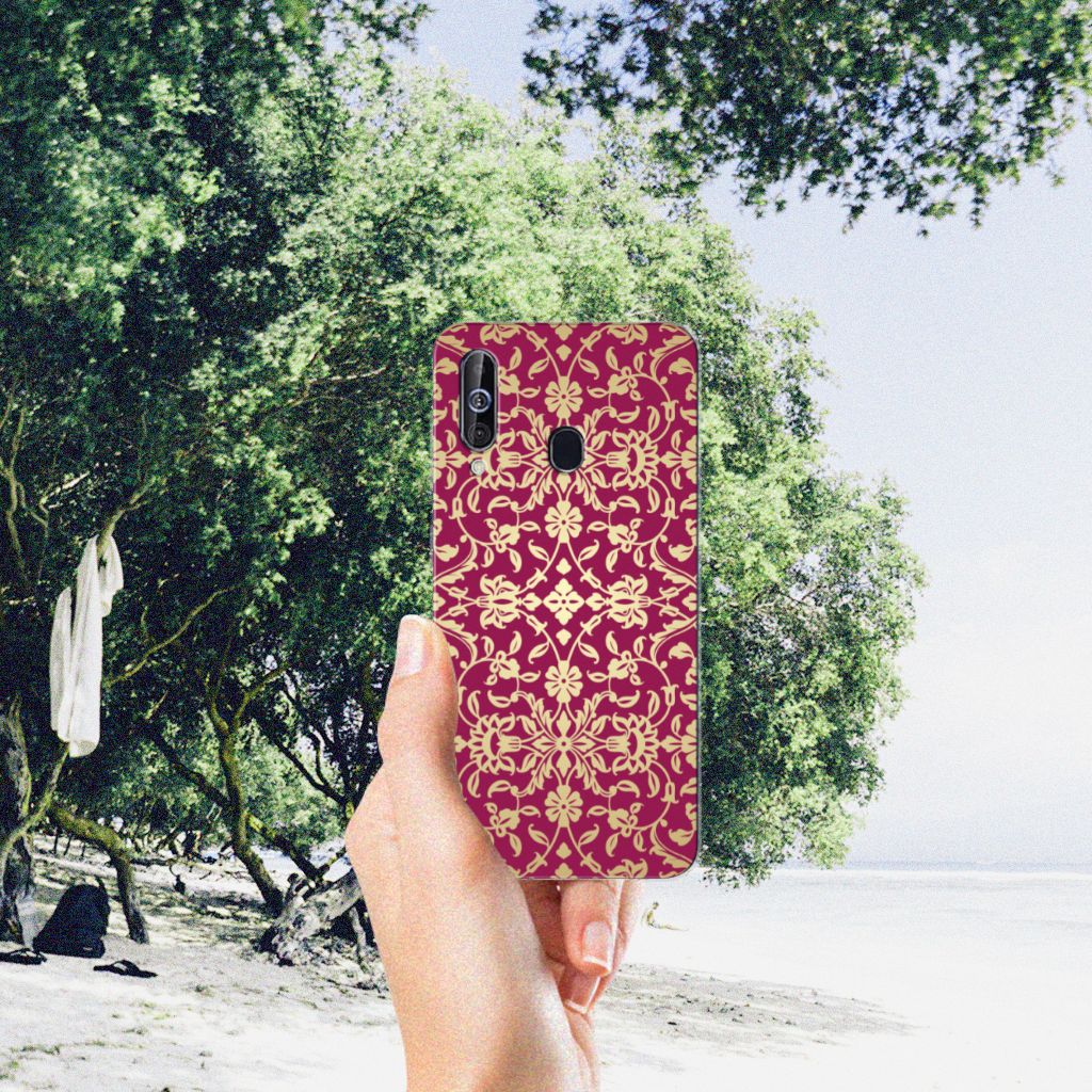 Siliconen Hoesje Samsung Galaxy A60 Barok Pink