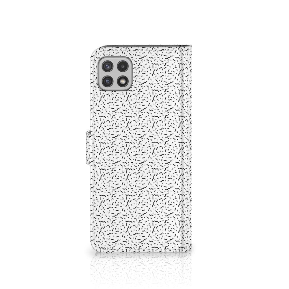 Samsung Galaxy A22 5G Telefoon Hoesje Stripes Dots
