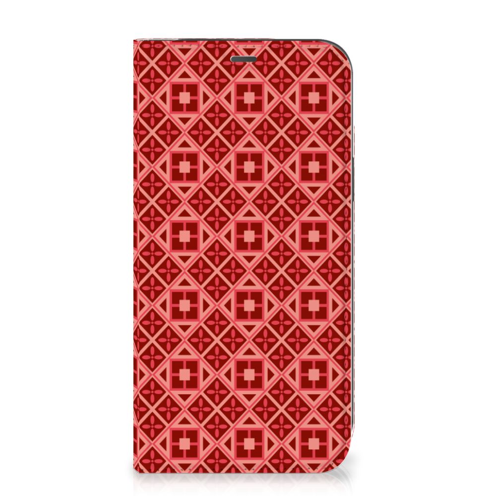 iPhone 12 Pro Max Hoesje met Magneet Batik Rood - B2C Telecom