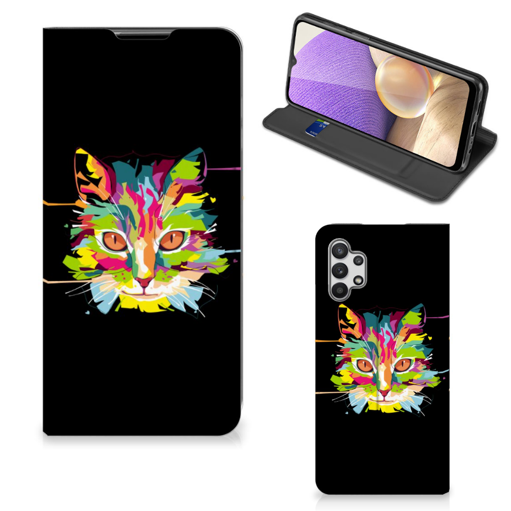 Samsung Galaxy A32 5G Magnet Case Cat Color - B2C Telecom