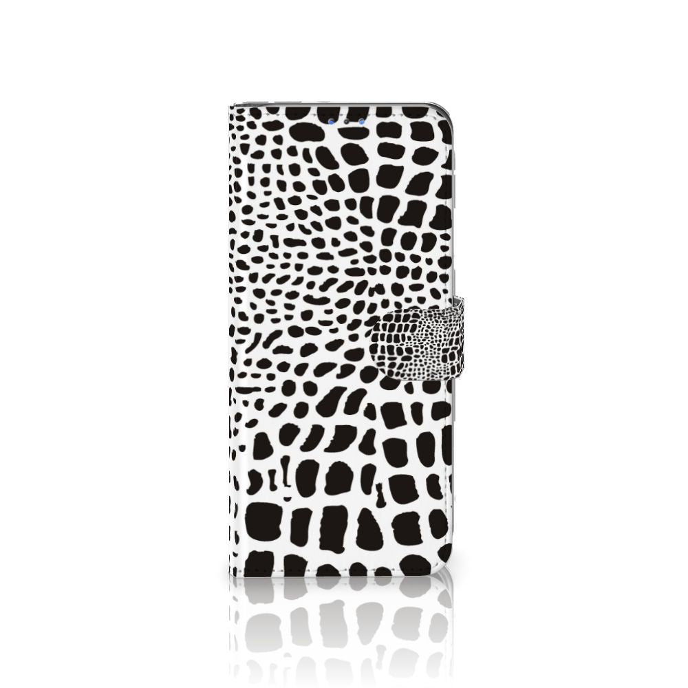 Motorola G8 Power Lite Telefoonhoesje met Pasjes Slangenprint