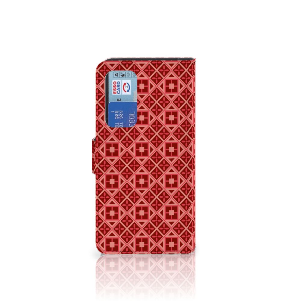Huawei P40 Telefoon Hoesje Batik Rood